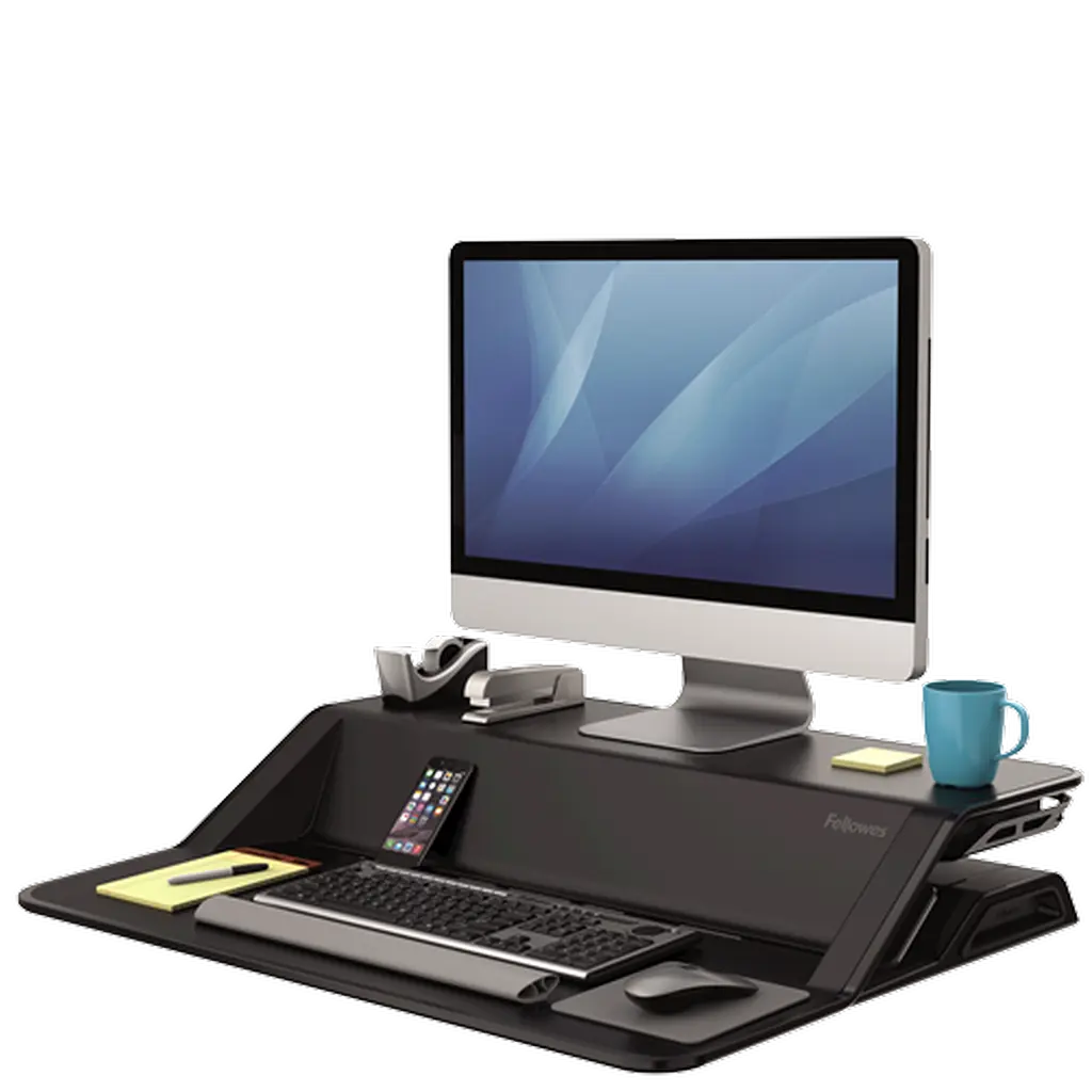 Fellowes Lotus Werkstation Zit-Sta Zwart