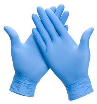 Handschoenen Uit Nitril, Medium, Blauw, Pak Van 100 Stuks
