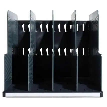 modulotop sorteermodule vertikaal met 5 vakken classic - lichtgrijs, 300x288x255mm