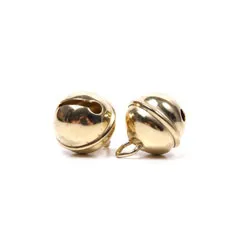 bel metaal 9mm 10 stuks goud