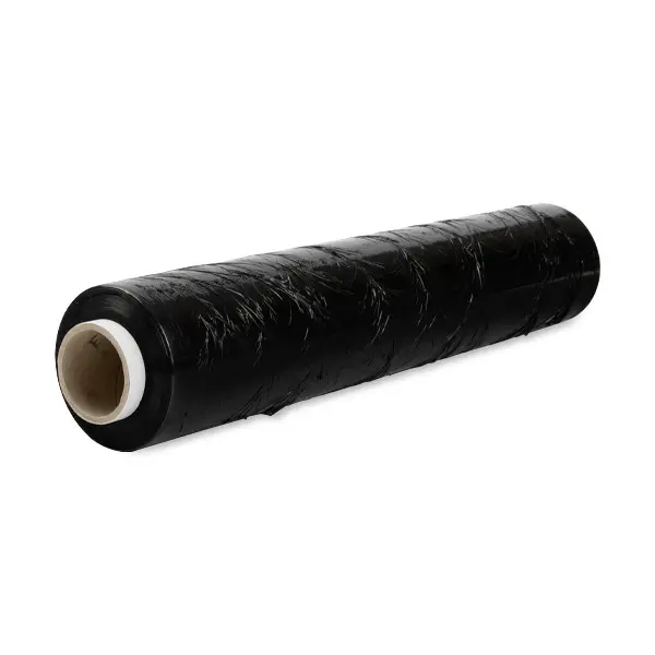 stretchfolie 50cm/300m 23mµ voor afrolapparaat zwart