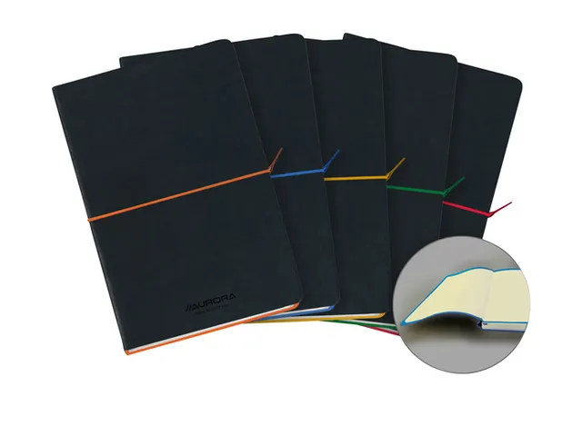 Notebooks "tesoro" A5 192blz lijn 80gr geassorteerde kleuren