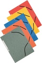 Q-Connect Elastomap, A4, 3 Kleppen En Elastieken, Karton, Assorti, Pak Van 10 Stuks