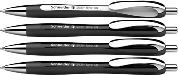 balpen schneider rave xb black box assorti doos a 3 + 1 gratis