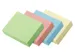 sticky notes upm recycled 50x40mm assorti blok 100 vel, doos 16x blok 