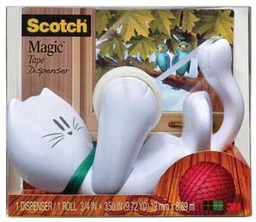 Plakbandhouder Scotch C39 Kat + 1Rol Magic Tape 19Mmx7.5M
