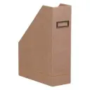 Rhodiarama Tijdschriftenhouder In Italiaans Kunstleer 10X25X31 Cm - Taupe