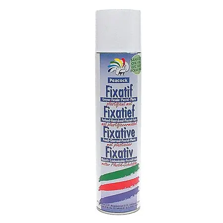 Peacock Fixatief Voor Potlood, Houtskool, Pastel, Foto - Spuitbus 400Ml  