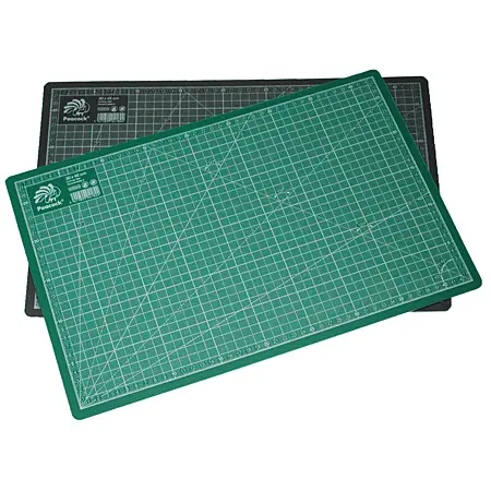 Peacock Cutting Mat - zwarte/groene snijmat - 22x30cm