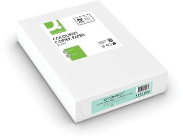Q-Connect Gekleurd Kopieerpapier, A4, 80G, Pak Van 500 Vel, Lichtgroen