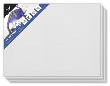 Canvaspaneel Kangaro 30X40 Cm Set 5 Stuks 3Mm Board 280Gr Katoen 3X Primed
