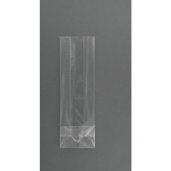 Polypropzakje Pp Met Kruisbodem 100 Stuks (80+50X250Mm) 