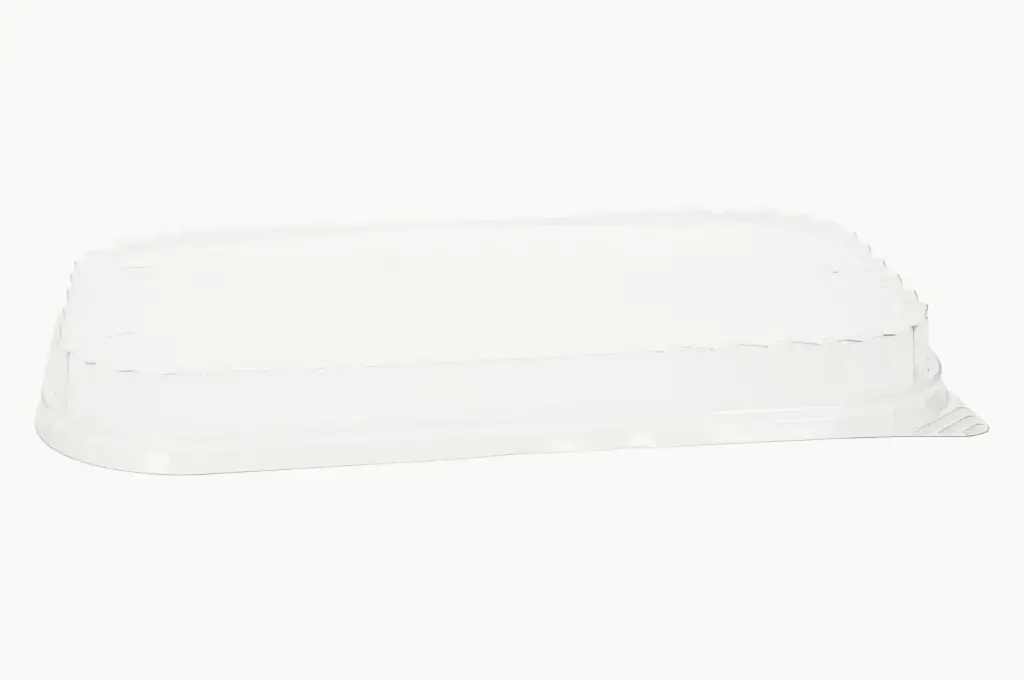 50 deksels PET transp voor alu 1400cc, 271x168x27mm