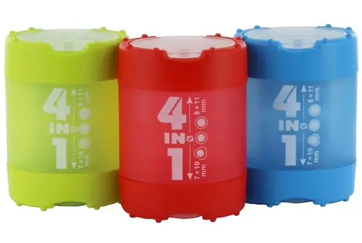 Kum 4-In-1 K4 Puntenslijper (Rood, Groen Of Blauw)