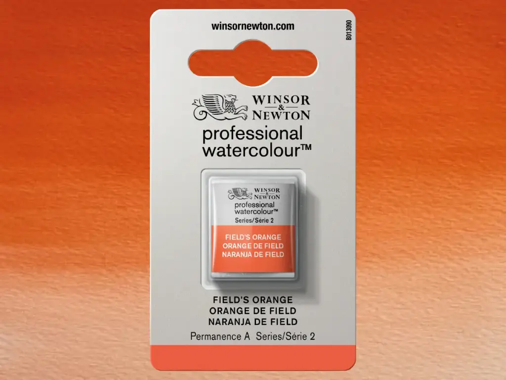 w&n professional watercolour h/pan, fields orange - serie 2