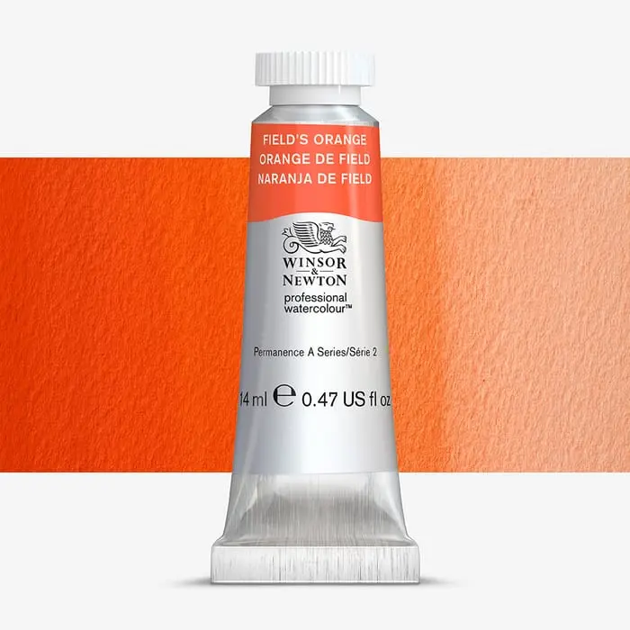 w&n professional watercolour tube 14ml, fields orange - serie 2