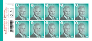 Bpost Postzegel Nationaal, Koning Filip, Pak Van 100 Stuks, Non-Prior