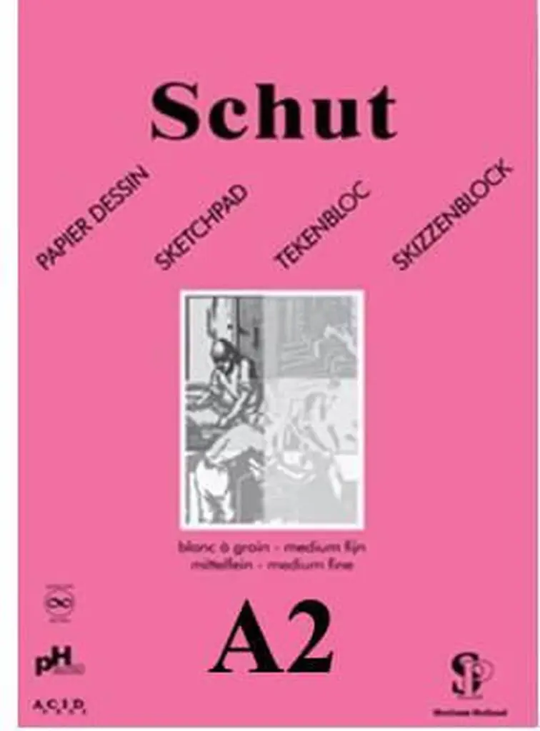Schut Tekenblok A2 180Gr Pink