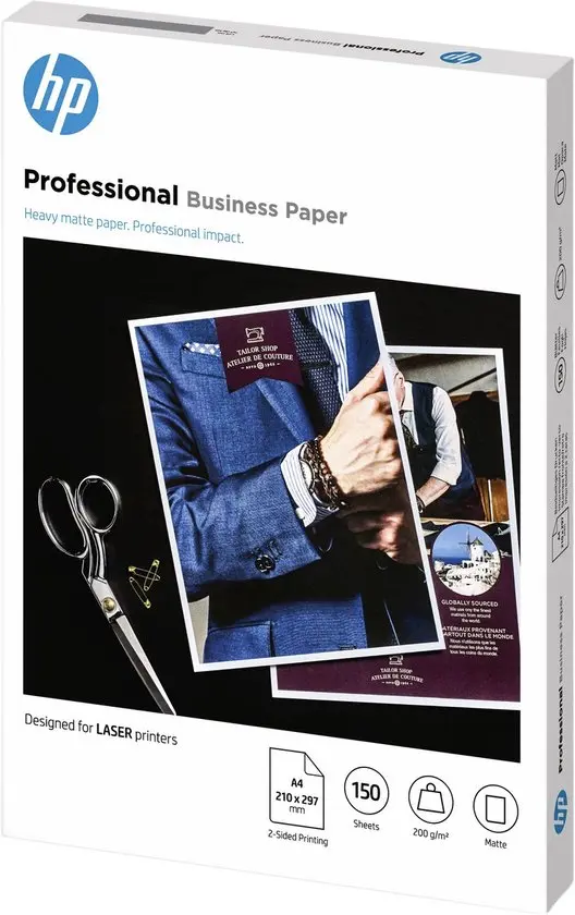 Hp Professional Papier A4 (210X297Mm) 150Vel Wit 200Gr Mat