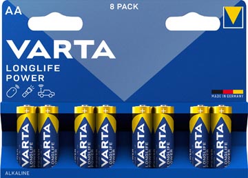 Varta Batterij Longlife Power Aa, Blister Van 8 + 4