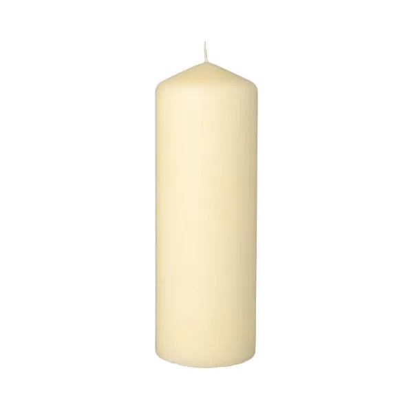 Stompkaars Ø 70 Mm 200 Mm Creme, 65 Branduren, 6/Doos