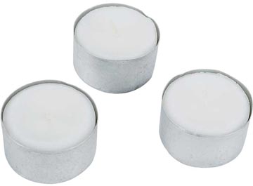 Cosy & Trendy theelichtjes 8H, wit, pak van 50 stuks