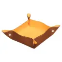 Rhodiarama Omkeerbaar Prullenbakje In Italiaans Kunstleer 12X12X4,5 Cm - Koper