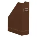 Rhodiarama Tijdschriftenhouder In Italiaans Kunstleer 10X25X31 Cm - Brons