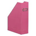 Rhodiarama Tijdschriftenhouder In Italiaans Kunstleer 10X25X31 Cm - Fuchsia