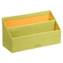 Rhodiarama Brievenhouder In Italiaans Kunstleer 25X10X14 Cm - Anijsgroen