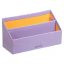 Rhodiarama brievenhouder in Italiaans kunstleer 25x10x14 cm - Iris