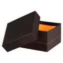 Rhodiarama Set Van 5 Nestbare Dozen In Italiaans Kunstleer 44X34X16 Cm - Zwart