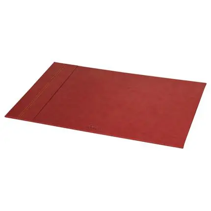 Rhodiarama Harde Onderlegger In Italiaans Kunstleer 60X40 Cm - Oranjerood