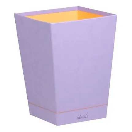 Rhodiarama Prullenmand In Italiaans Kunstleer 27X27X32 Cm - Iris