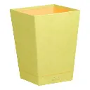 Rhodiarama Prullenmand In Italiaans Kunstleer 27X27X32 Cm - Anijsgroen