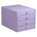 Rhodiarama Box Met 4 Laden In Italiaans Kunstleer 24,8X32,7X22,8 Cm - Iris
