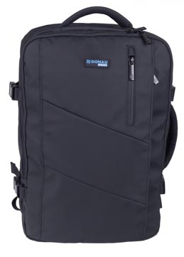 Donau Travel Rugzak Prague, 32 L, 17 Inch, Zwart
