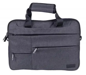 Donau Travel Laptoptas Budapest, 3 L, 14 Inch, Grijs