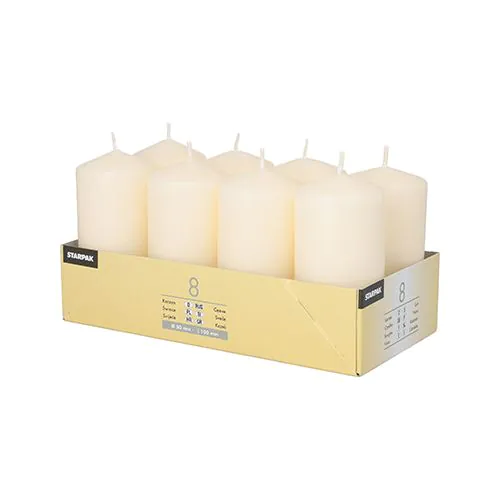 Stompkaars Ø 50 Mm 100 Mm Creme 16 Branduren10/Doos