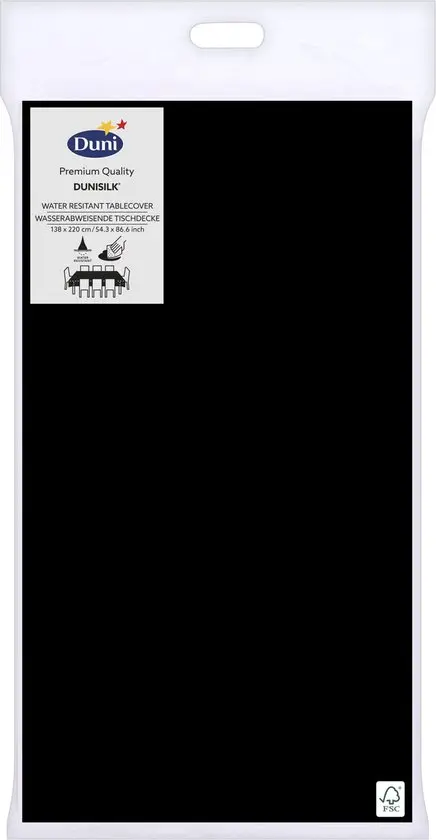 Duni Tafellakens 1,38 X 2,2 Black