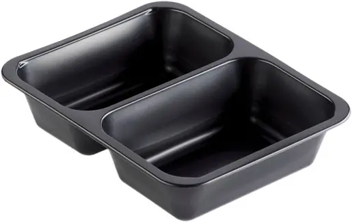 Duni-Form Cater Line Tray 227 X 178 X 50 cm Black 2-Compartiments, 216st