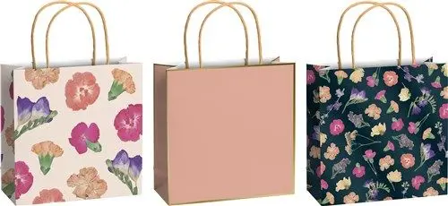 Cadeautasjes Flower (Fsc, 3St, 20X8X20Cm)