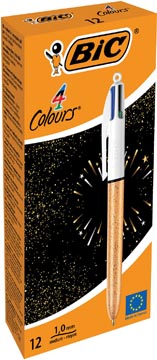 4Col Balpen 4 Kleuren (Frozen Gold)