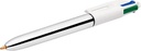 4Col Balpen 4 Kleuren (Silver Shine)