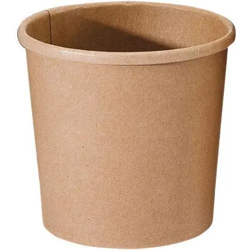Conpax soepbekers, 350 ml, karton, bruine kraft, pak van 25 stukst