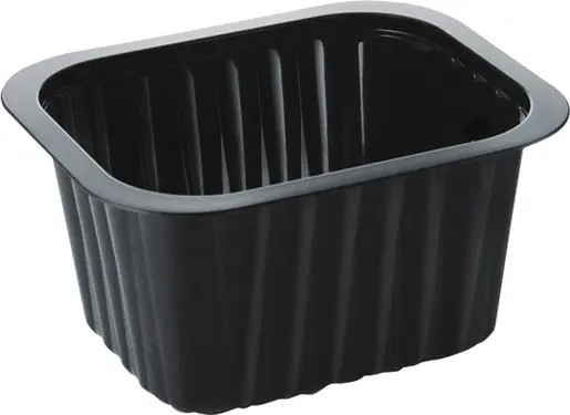 Duni-Side Dish tray 138x114x70 mm-zwart-1 compartiment     (276 st)