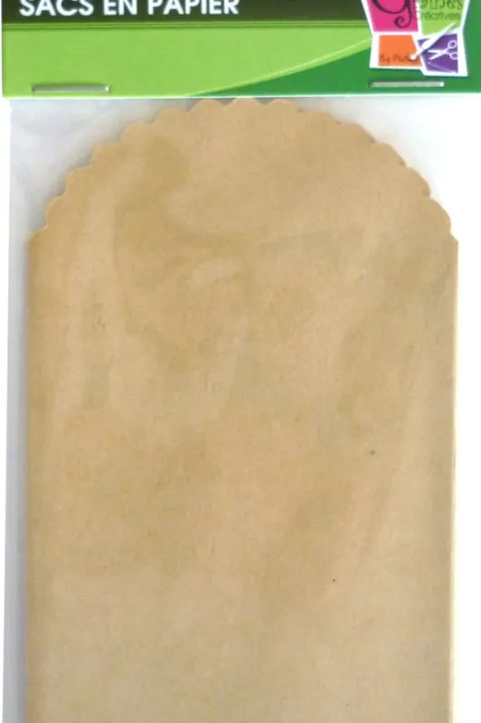 6 kraft zakjes 130 x 70 mm