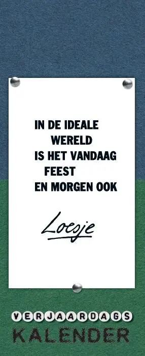 Verjaardagskalender Interstat Loesje nr. 7