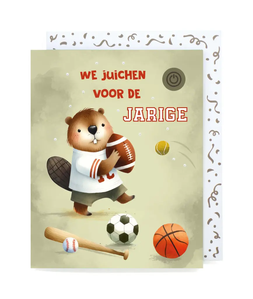 Muziekkaart - We juichen voor de jarige
