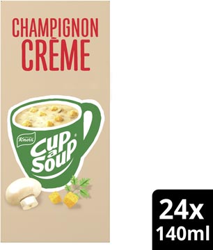Knorr Cup-a-Soup champignon crème, pak van 24 zakjes